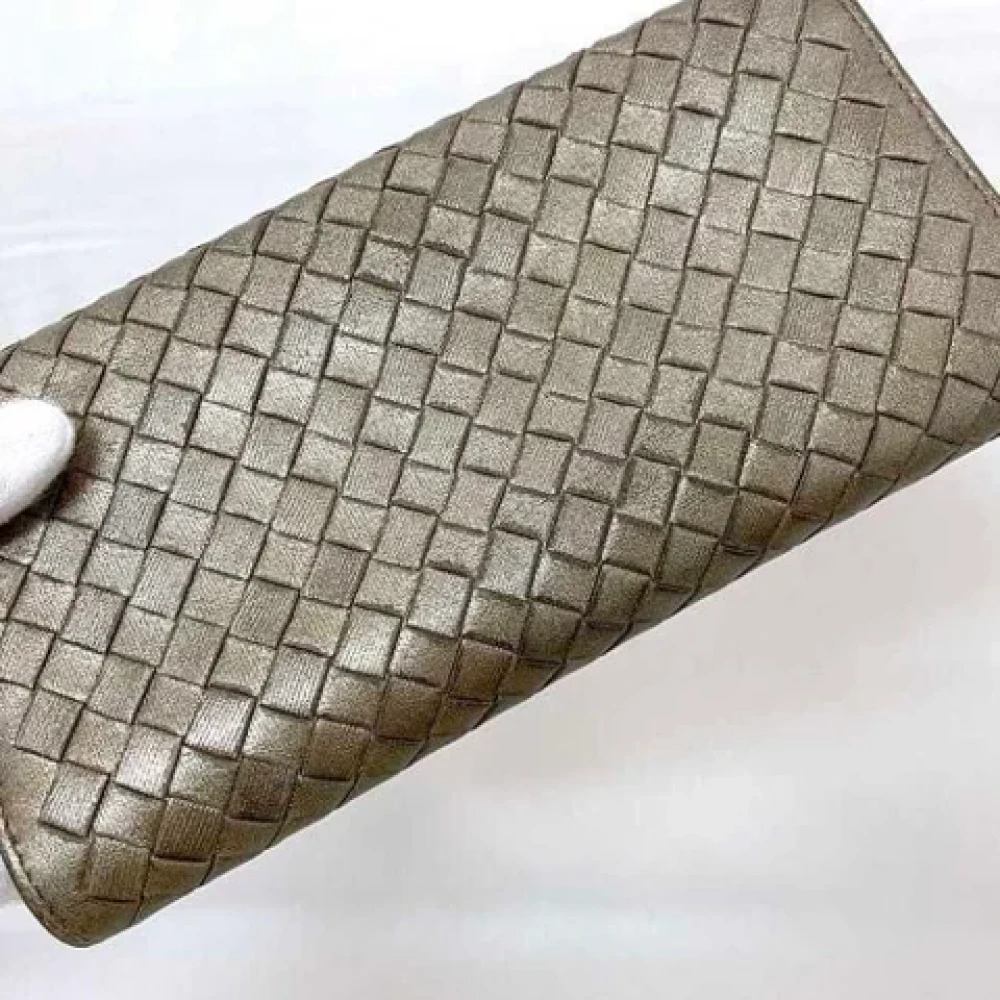Bottega Veneta Vintage Pre-owned Leather wallets Brown Dames
