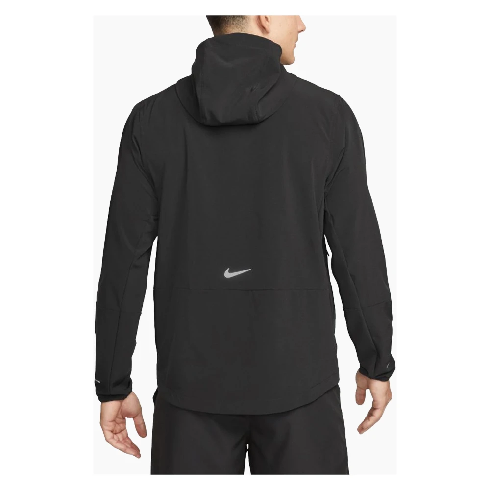 Nike Onbeperkte Hooded Ritsjas Zwart Zilver Black Heren