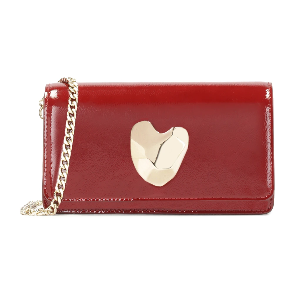 Kazar Maroon gekreukt lakleren handtas Brown Dames