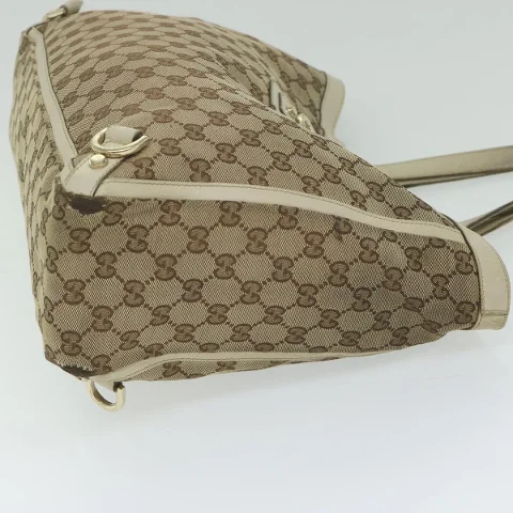 Gucci Vintage Pre-owned Canvas totes Beige Dames
