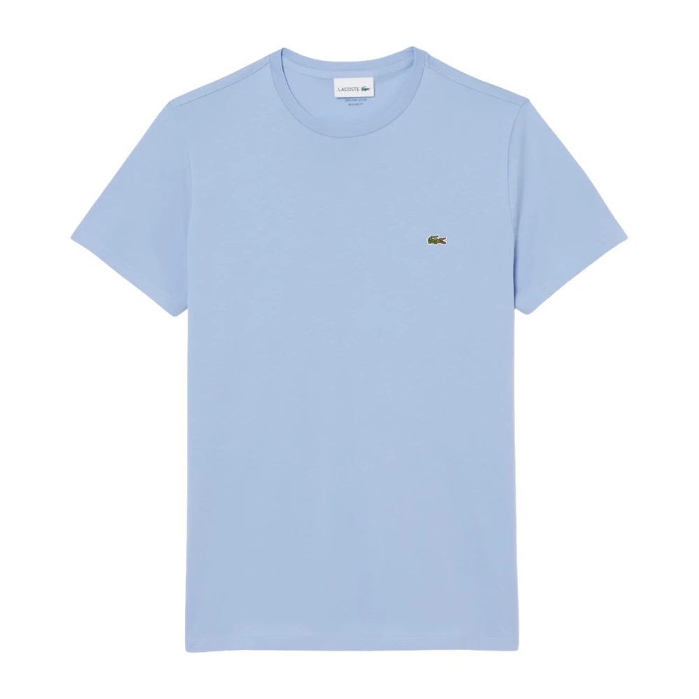 Lacoste Herr Blå Toppar L, Bomull, Pima Cotton T-Shirt