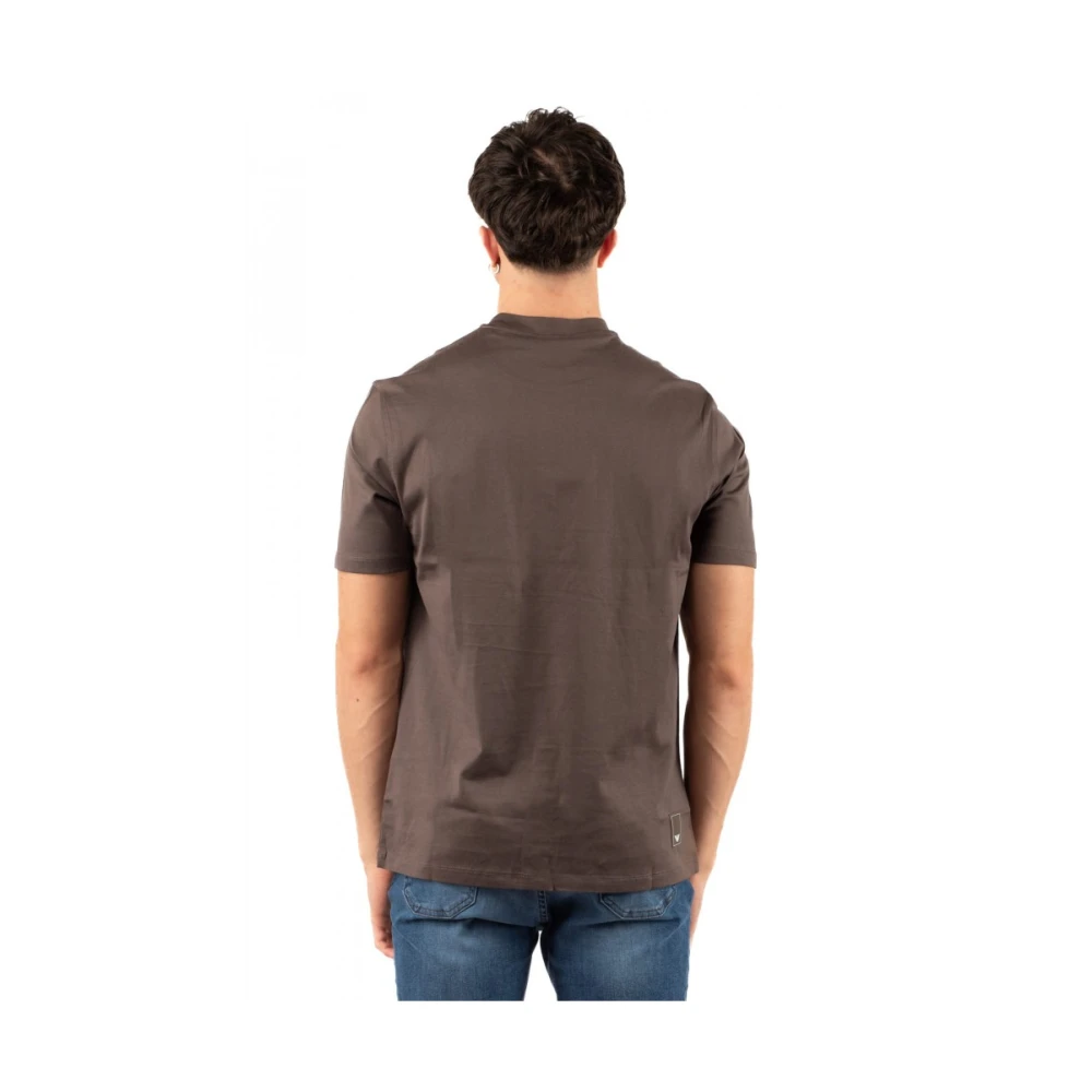 Emporio Armani Stijlvol T-shirt voor mannen Brown Heren