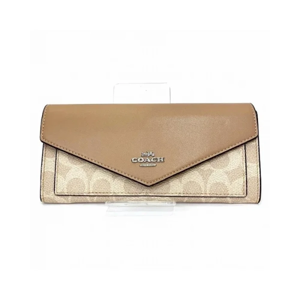Coach Pre-owned Leather wallets Brown Dames