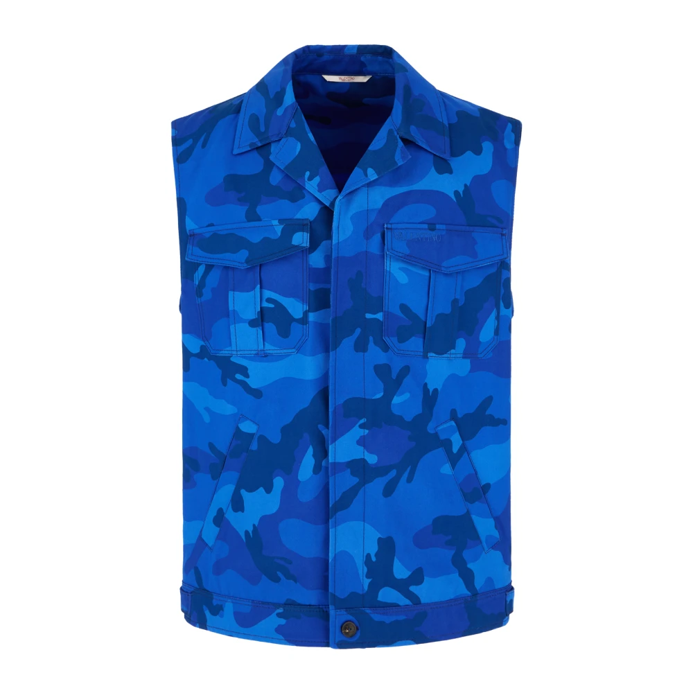 Valentino Garavani Stijlvolle Jassen & Vesten Collectie Blue Heren