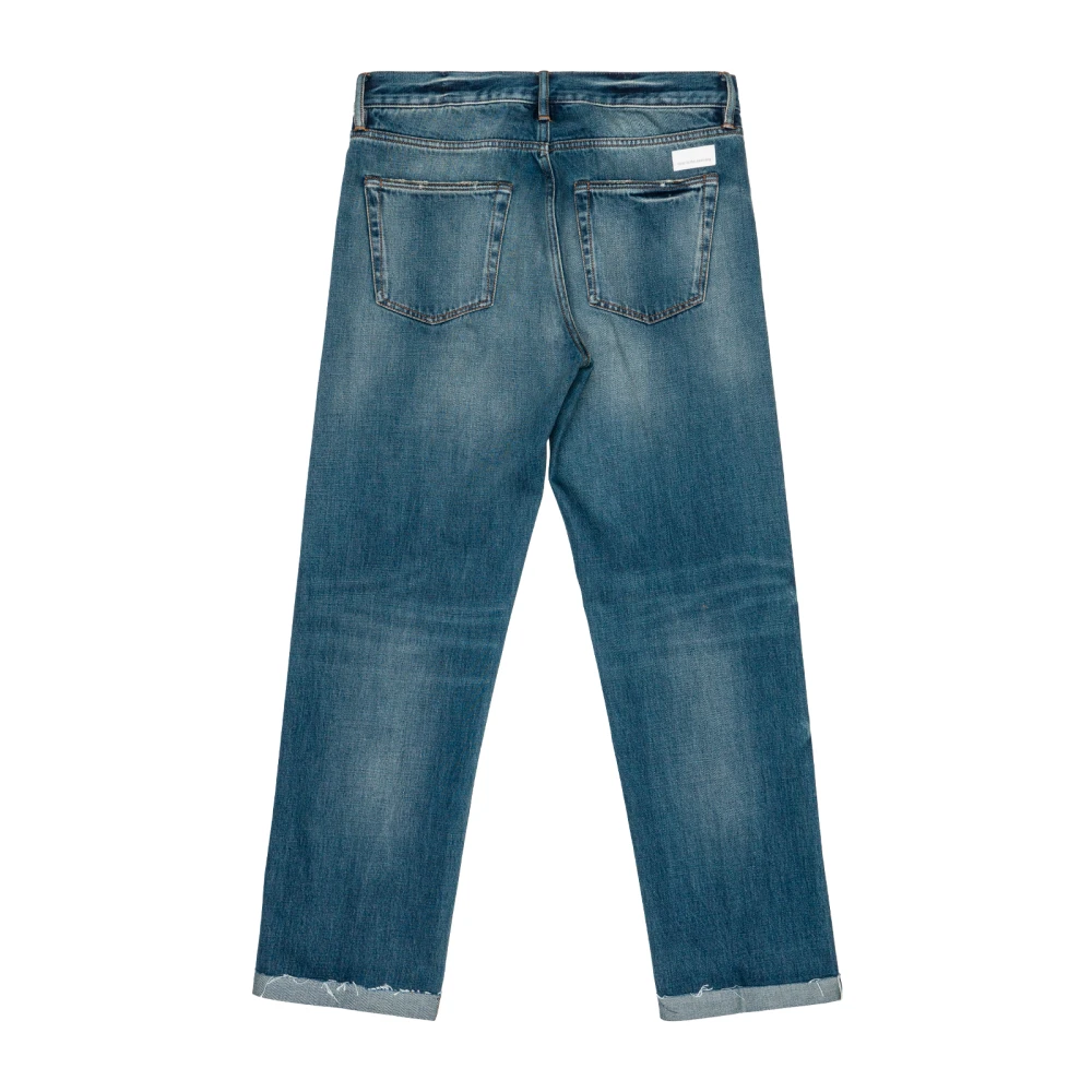 Nine In The Morning Authentieke denim baggy met gezandstraald effect Blue Heren