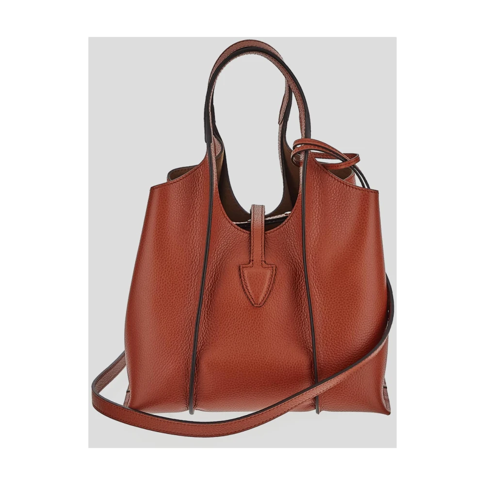 TOD'S Leren Bucket Tas Brown Dames