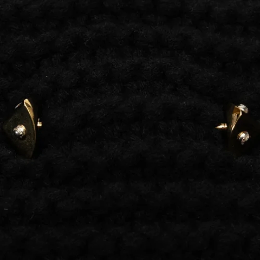 Louis Vuitton Vintage Pre-owned Silk scarves Black Dames