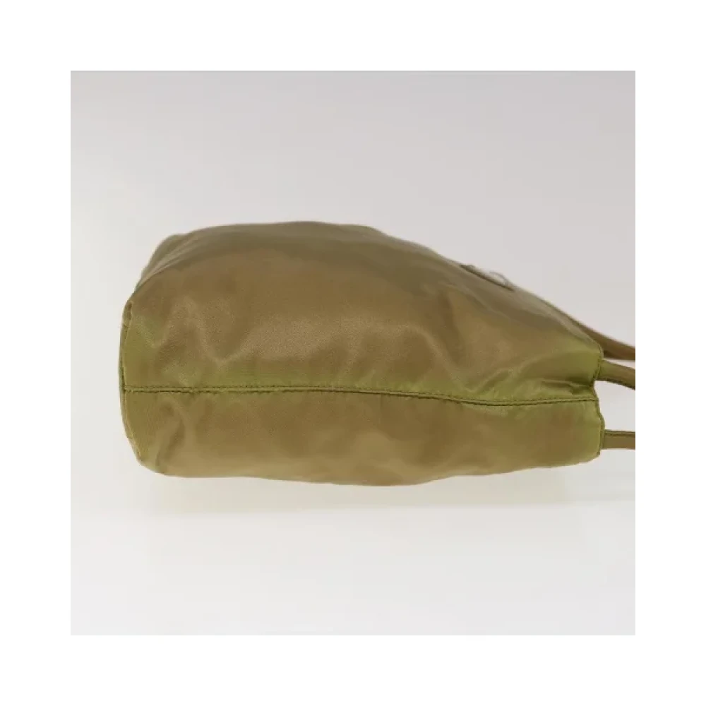 Prada Vintage Pre-owned Nylon prada-bags Green Dames