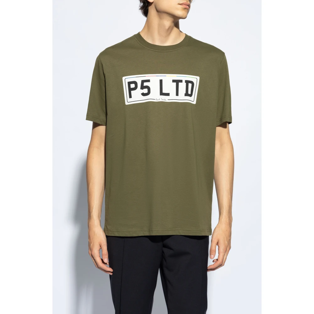 PS By Paul Smith T-shirt met print Green Heren