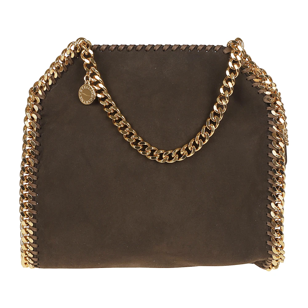 Stella Mccartney Vrouw Bruin Tassen Dames, One Size, Polyester, Falabella Mini Tote