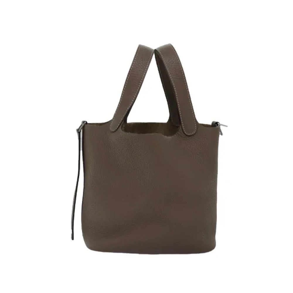 Hermès Vintage Pre-owned Leather handbags Brown Dames