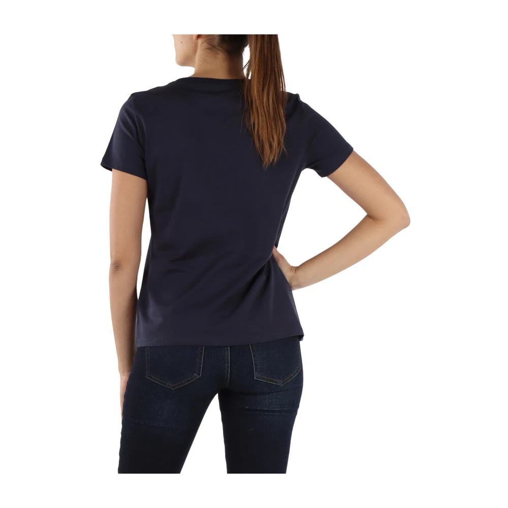Armani Exchange Katoenen Logo T-shirt Blue Dames