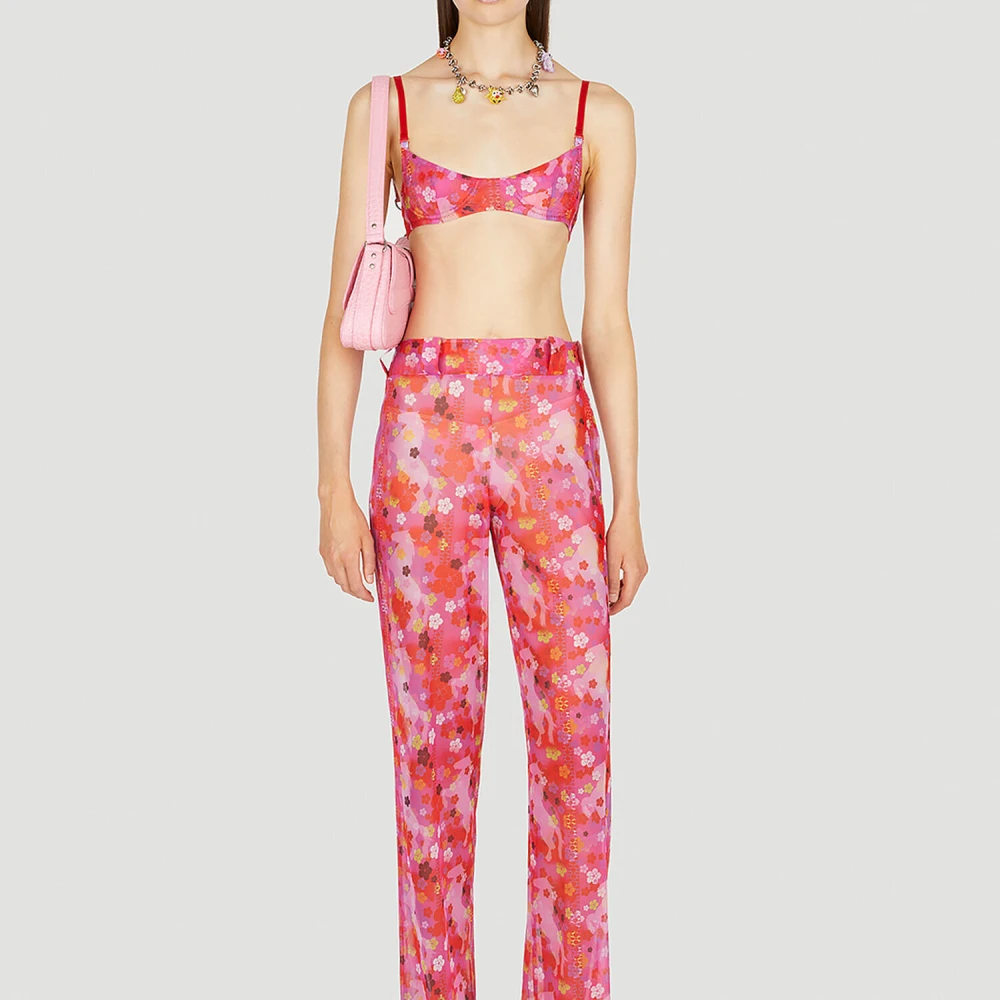 Louise Lyngh Bjerregaard Bloemenprint Office Broek Multicolor Dames