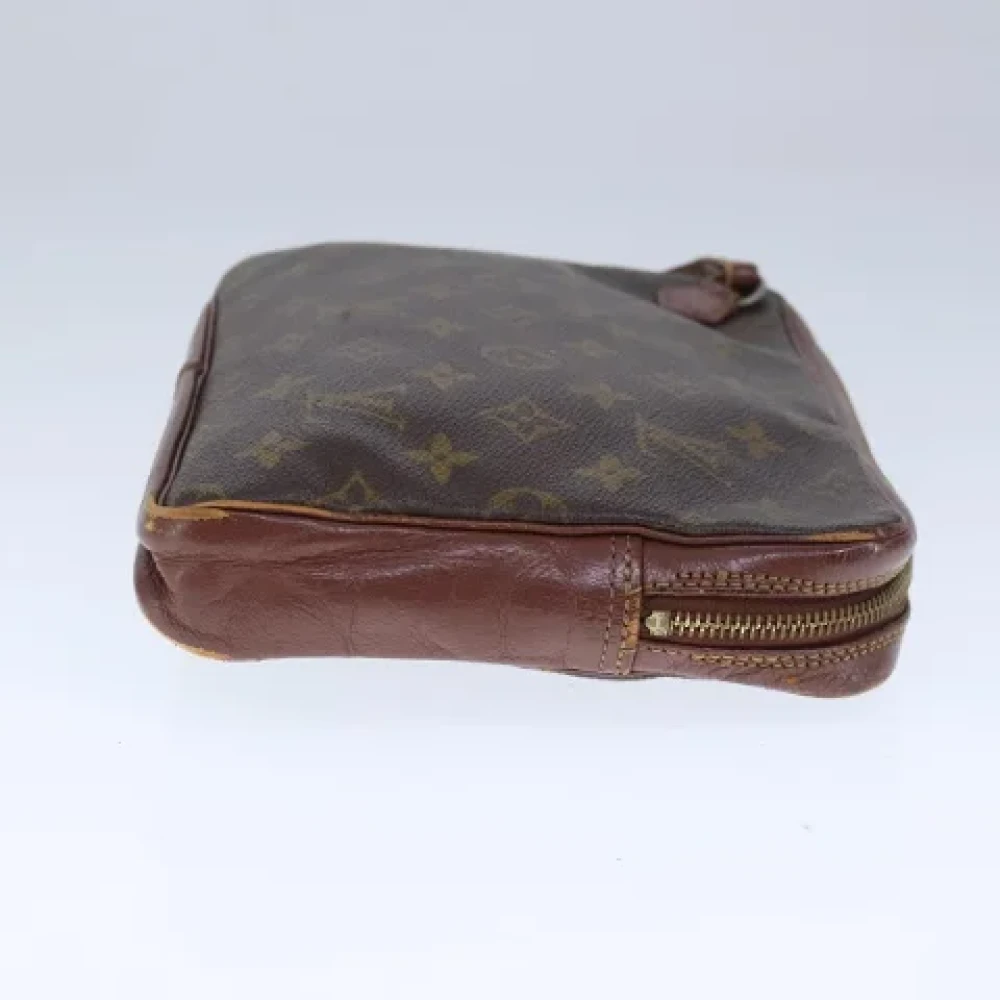 Louis Vuitton Vintage Pre-owned Canvas clutches Brown Dames