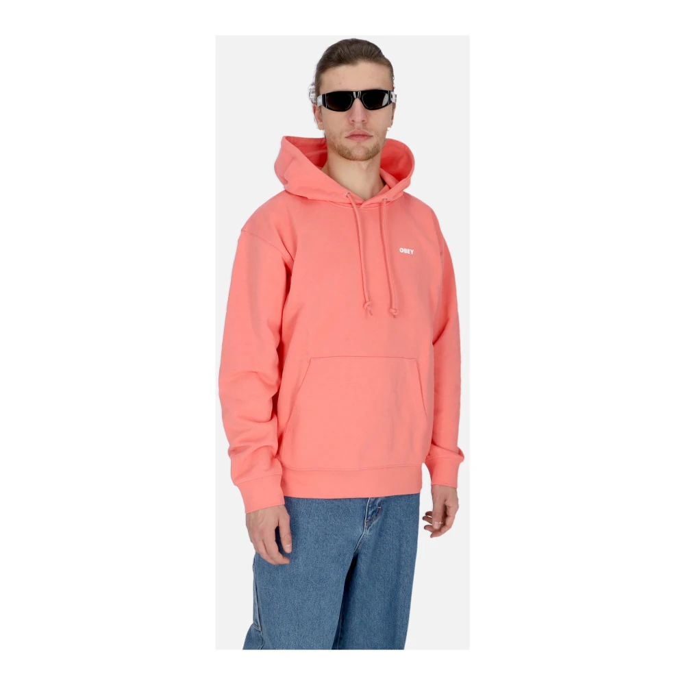Obey Lichtgewicht Hoodie Franse Terry Pink Heren