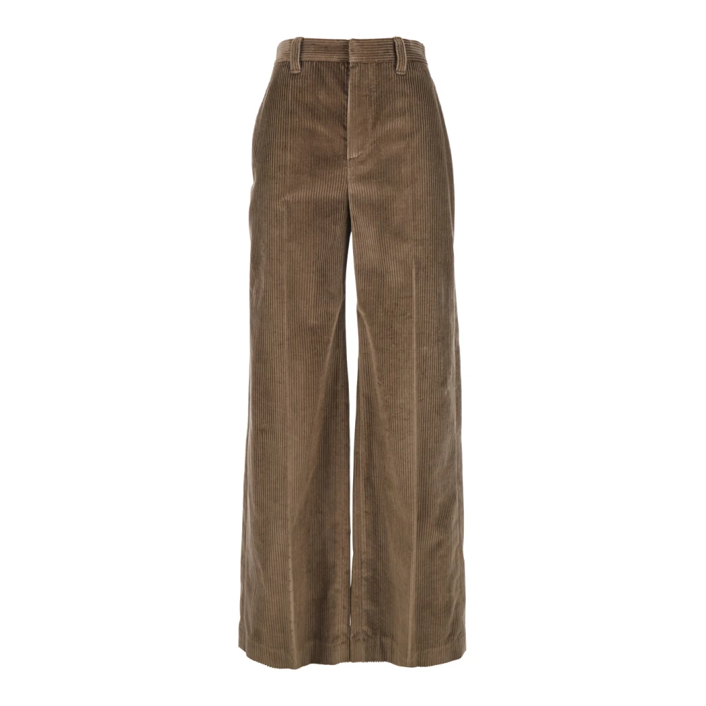 Brunello Cucinelli Women's Brown Trousers Pantalone