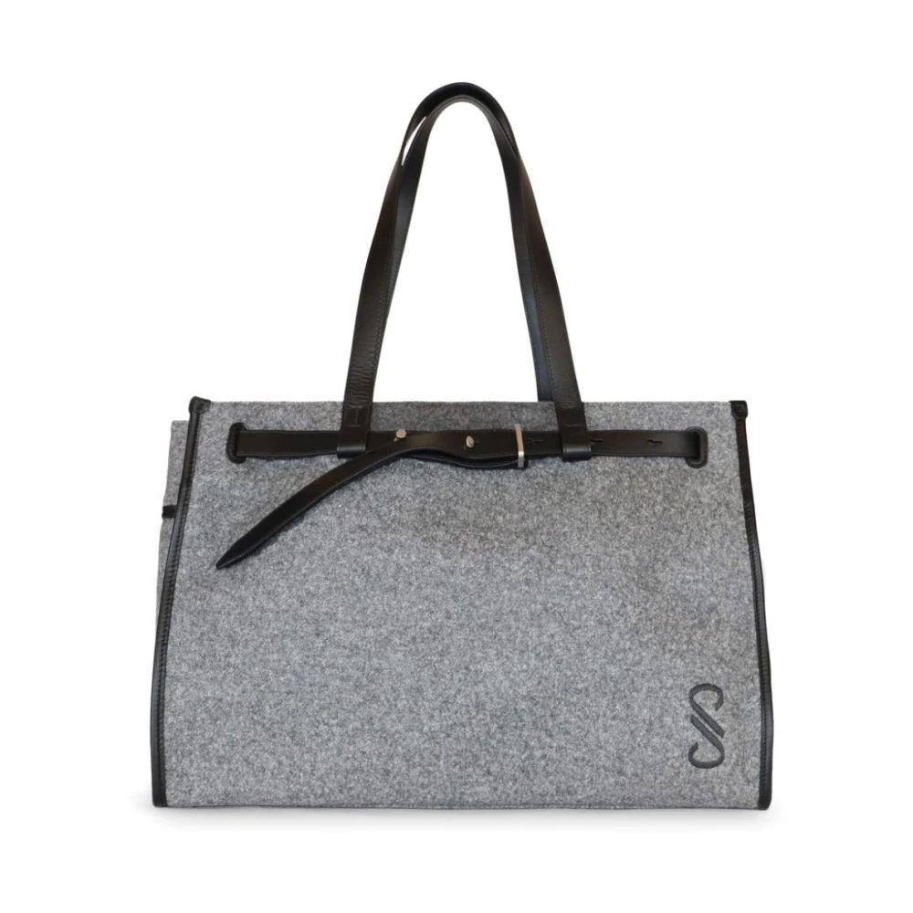 Proenza Schouler Vilt riemtas Gray Dames