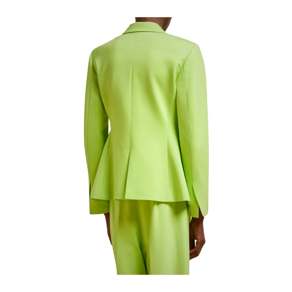 Liviana Conti Milano Blazer met enkele knoop Green Dames