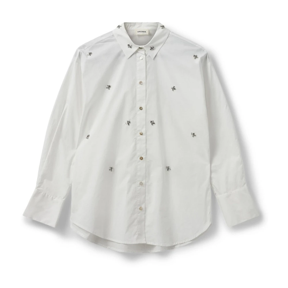 Sofie Schnoor Adalenesw Shirt met Zilveren Details White Dames