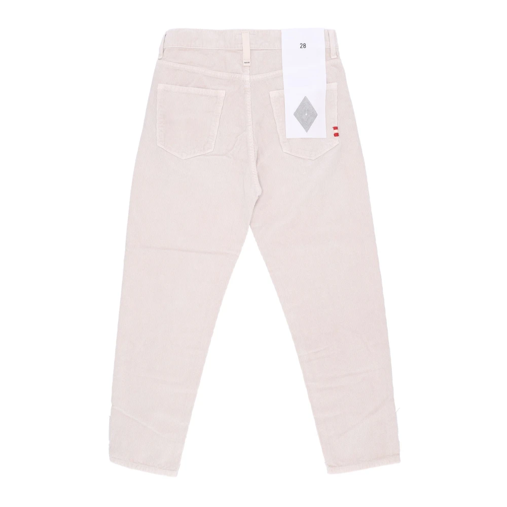Amish Fluwelen Lange Broek met Zakken Beige Heren