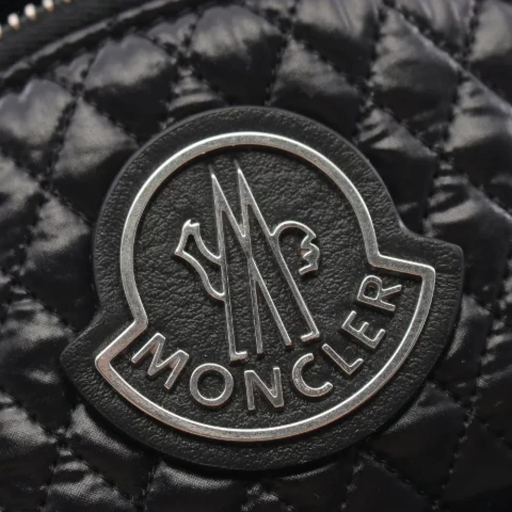 Moncler Pre-owned Canvas crossbody-bags Black Dames