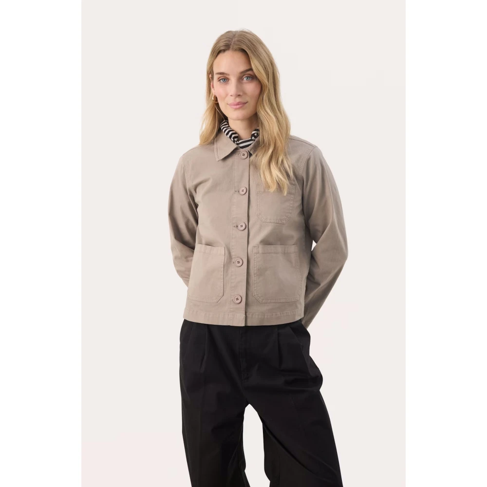 Part Two Woestijn Taupe Jas Tijdloze Stijl Brown Dames