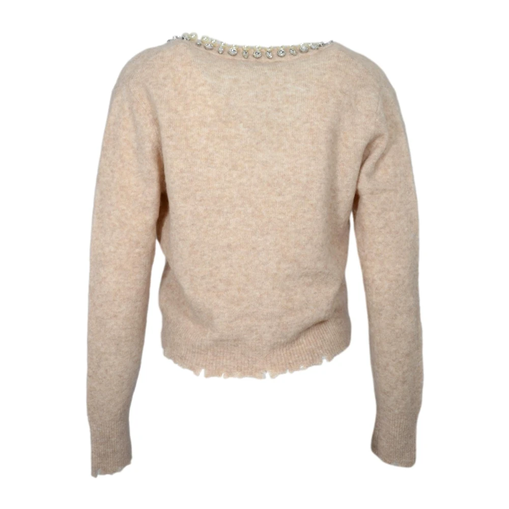 Kaos Elegante V-hals Cardigan Beige Dames
