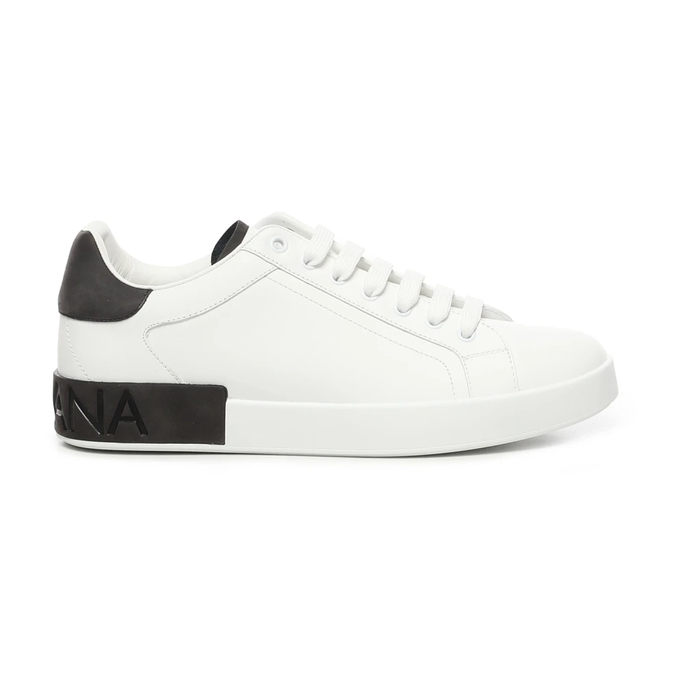 Dolce & Gabbana Portofino Light Kalfsleren Sneakers Heren Schoenen Wit