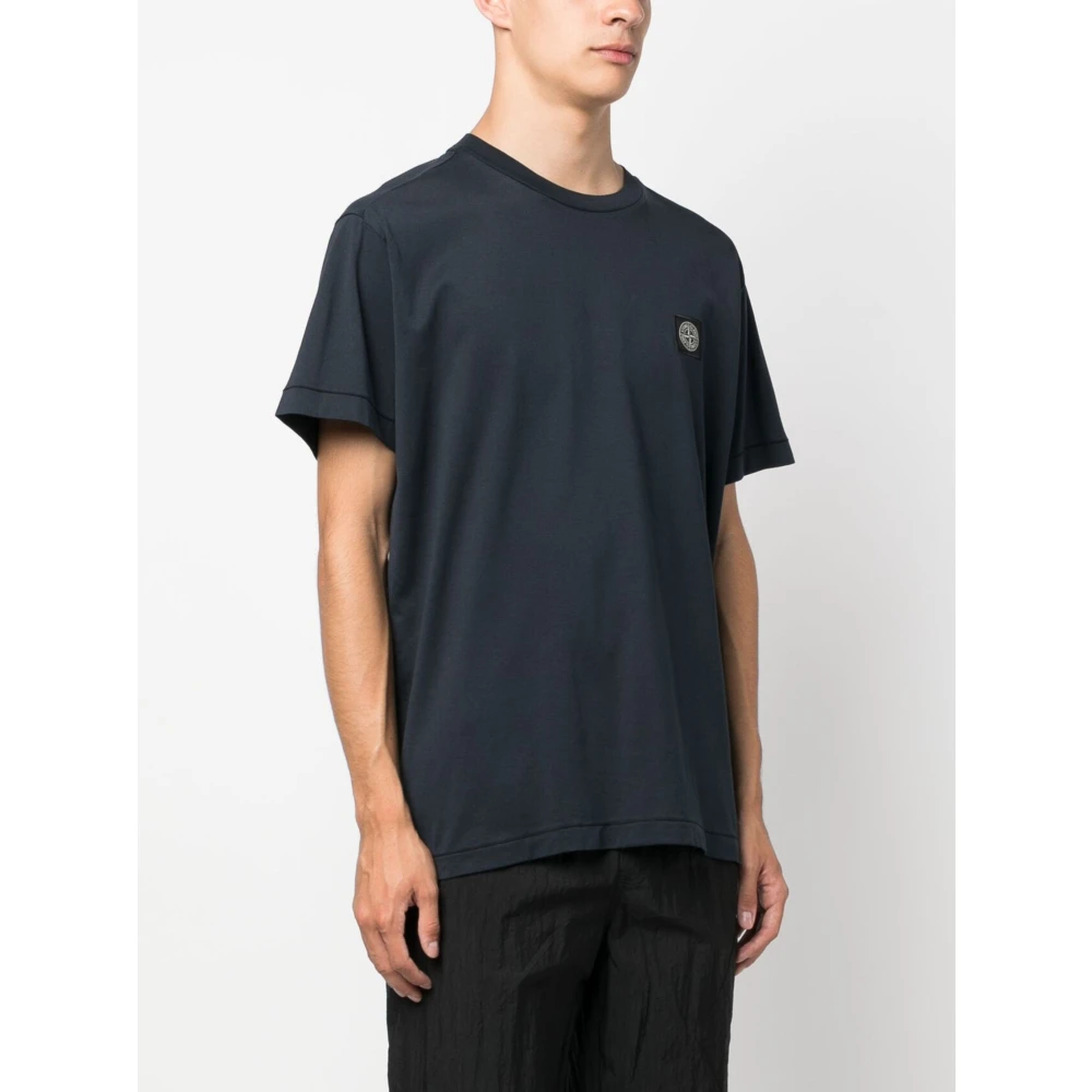 Stone Island Casual Katoenen T-shirt Black Heren
