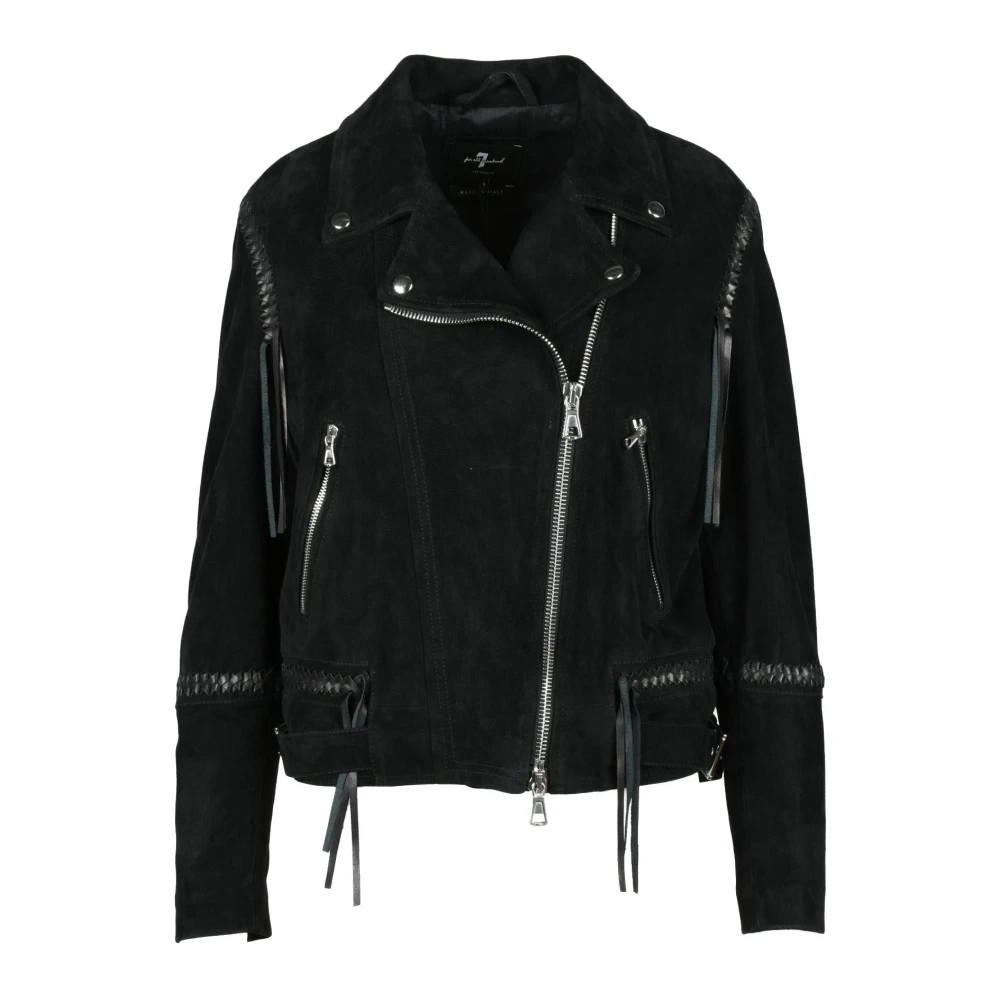 Jackets > Leather Jackets - - 7 For All Mankind - Modalova