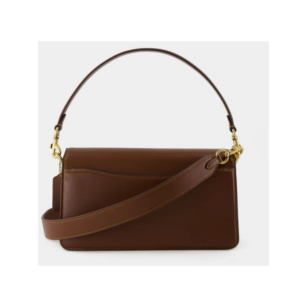 Coach Bruine Canvas Schoudertas met Klep Brown Dames