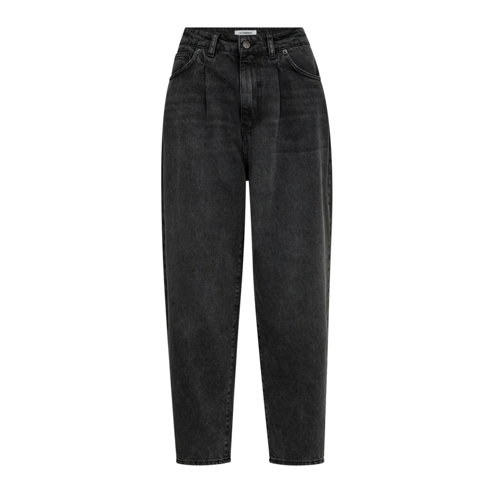 Co'Couture Zwarte Plooi Jeans 31430 Black Dames