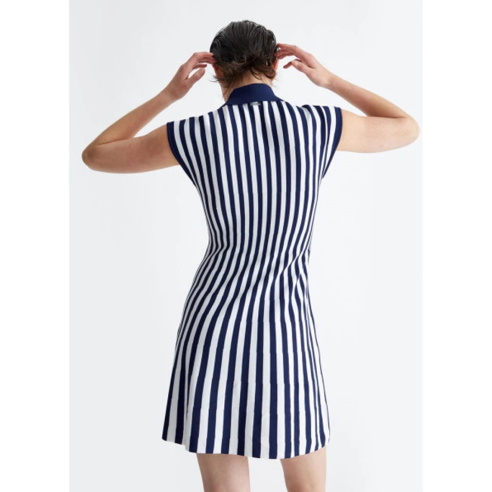Liu Jo Gestreepte Wijdvallende Jurk Blue Dames