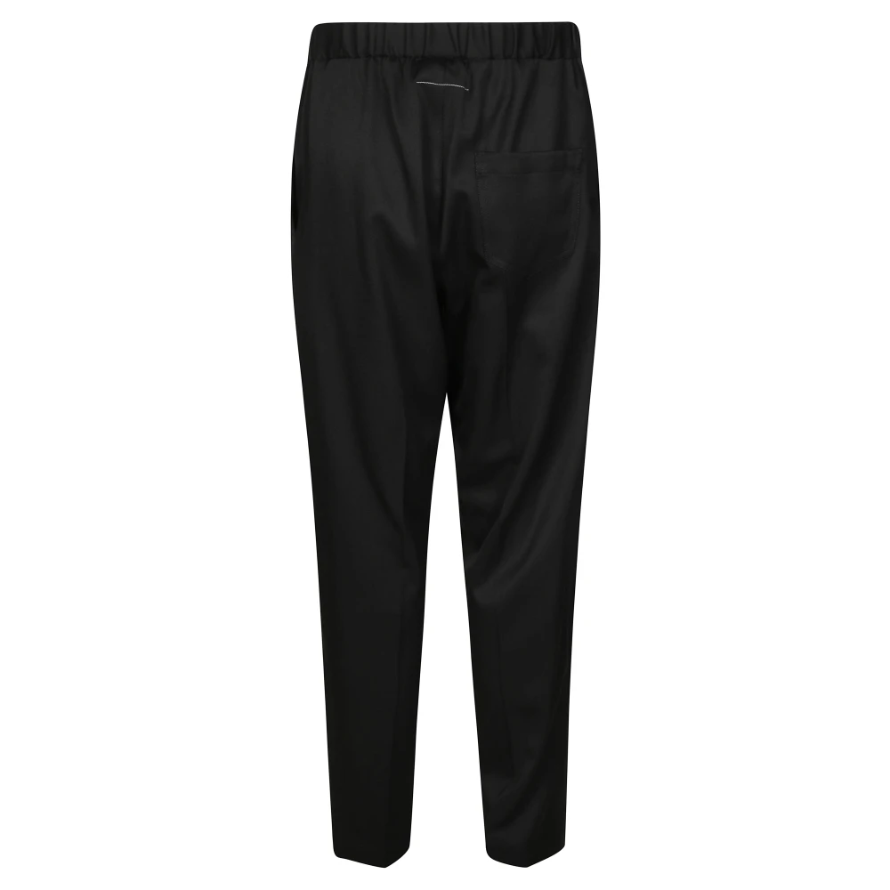 MM6 Maison Margiela Tailored Broek met Trekkoord Black Heren