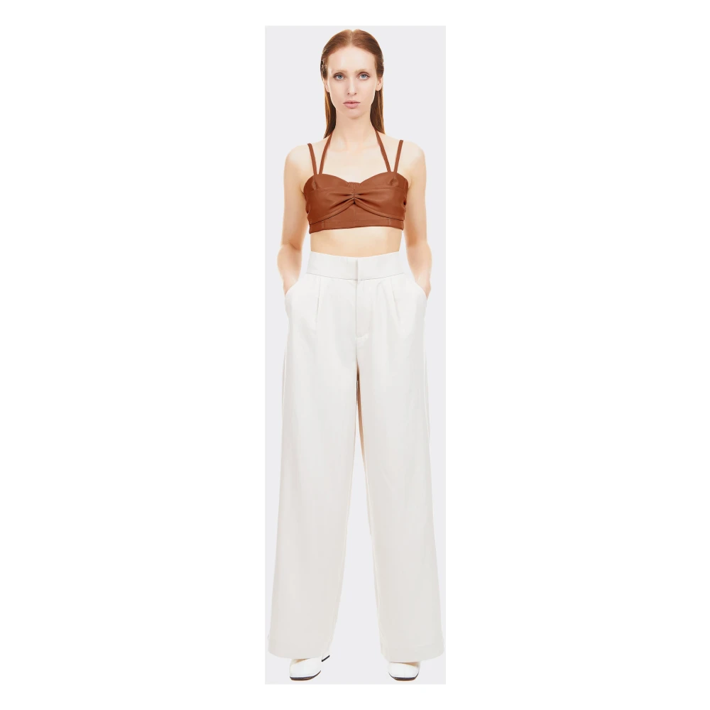 THEMOIRè Sleeveless Tops Brown Dames