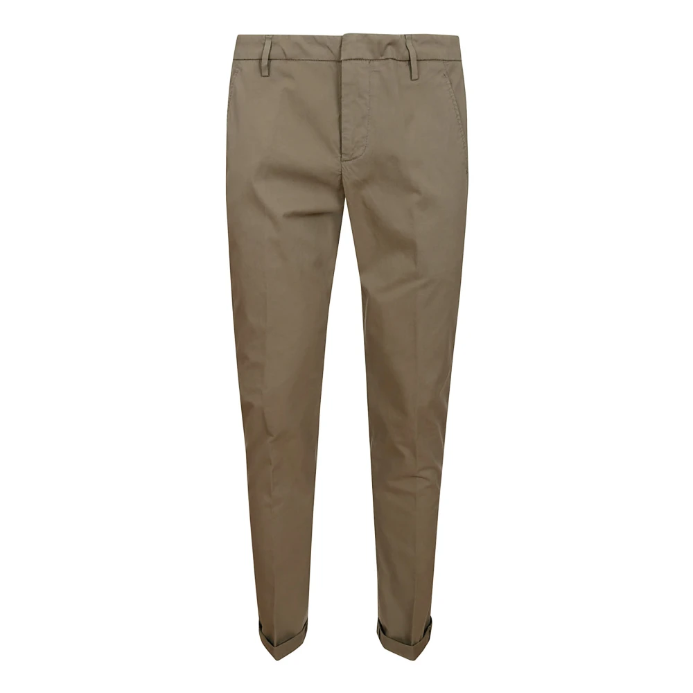 Dondup Men's Brown Gaubert Slim-Fit Trousers - Slim-Fit Trousers - W35 - Trousers