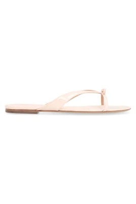 Mini Bow Läder Flip-Flops
