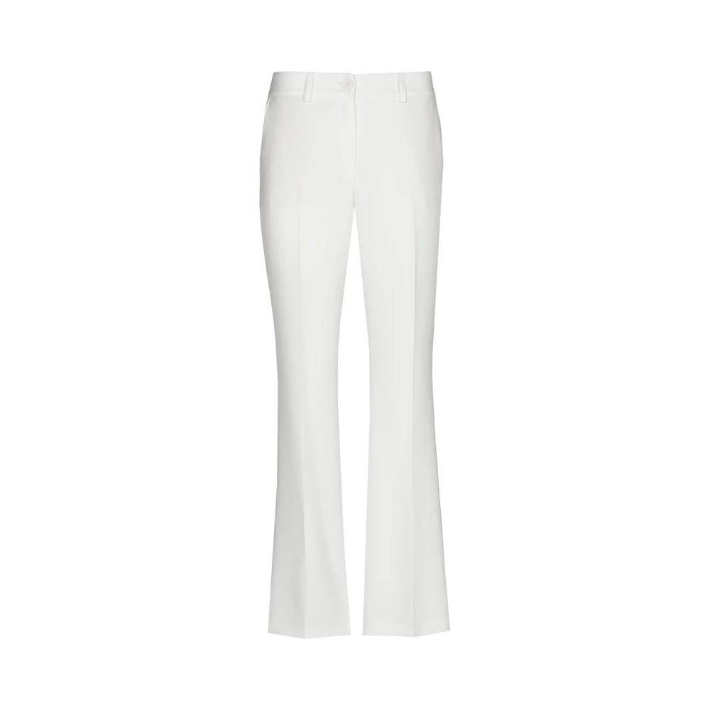 Marie Méro Witte Straight-Cut Broek White Dames
