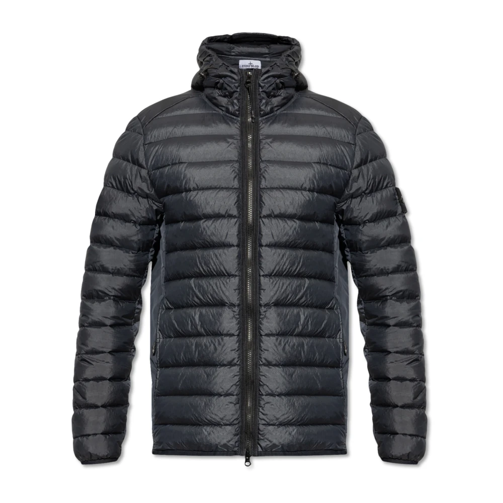 Stone Island Loom Woven Chambers Nylon Down-Tc Jas Black Heren