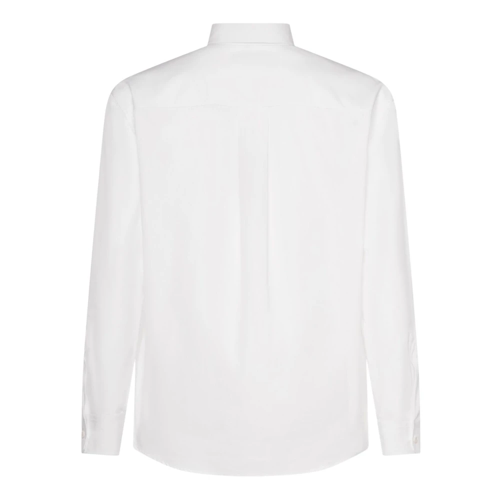 Dsquared2 Witte Katoenen Overhemd Klassiek Lange Mouw White Heren