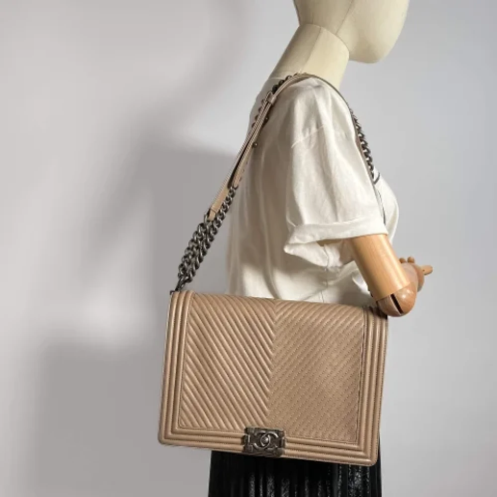 Chanel Vintage Pre-owned Leather chanel-bags Pink Dames