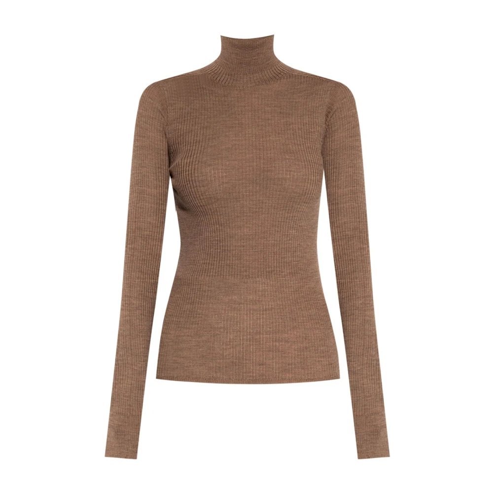 SPORTMAX Bruine Wollen Coltrui Top Vrouwen Brown Dames