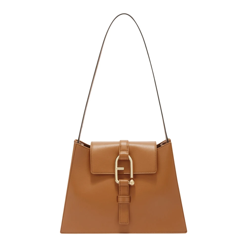 Furla Nuvola Schoudertas Brown Dames