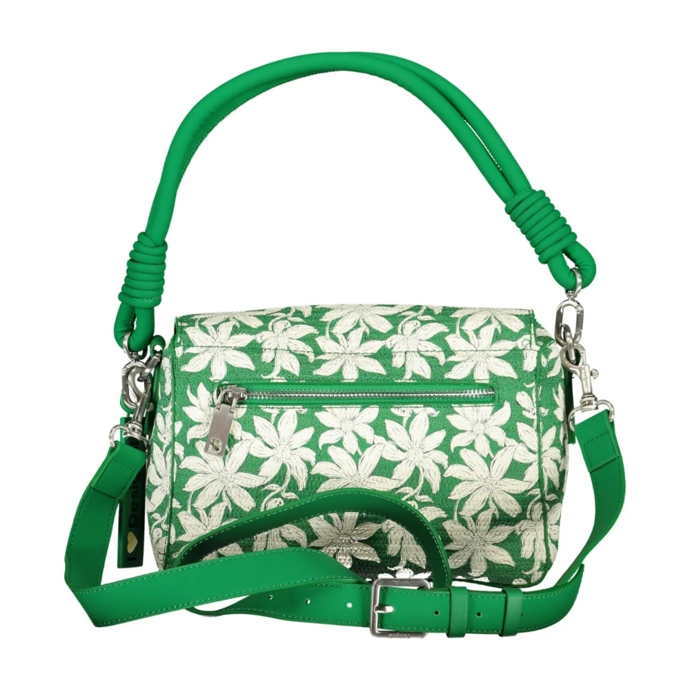 Desigual Groene Schoudertas met Afneembare Band Green Dames