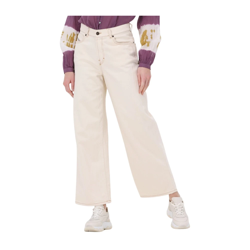 Diesel Wijde Jeans voor Dames 2000 Beige Dames