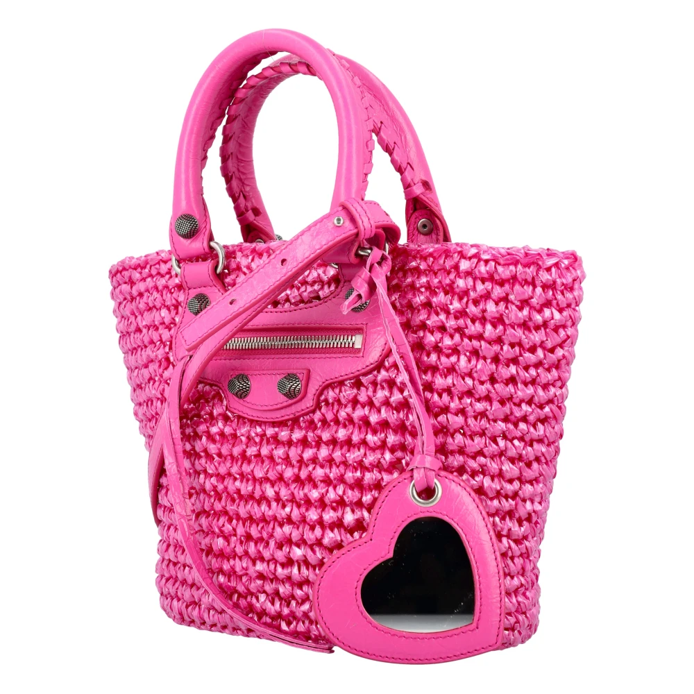 Balenciaga Roze Handtas met Dubbele Handvatten Pink Dames