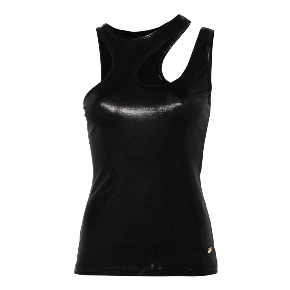 Roberto Cavalli Elegante Top met Uniek Design Black Dames