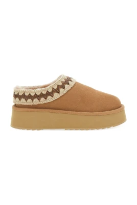 Suede Platform Slippers