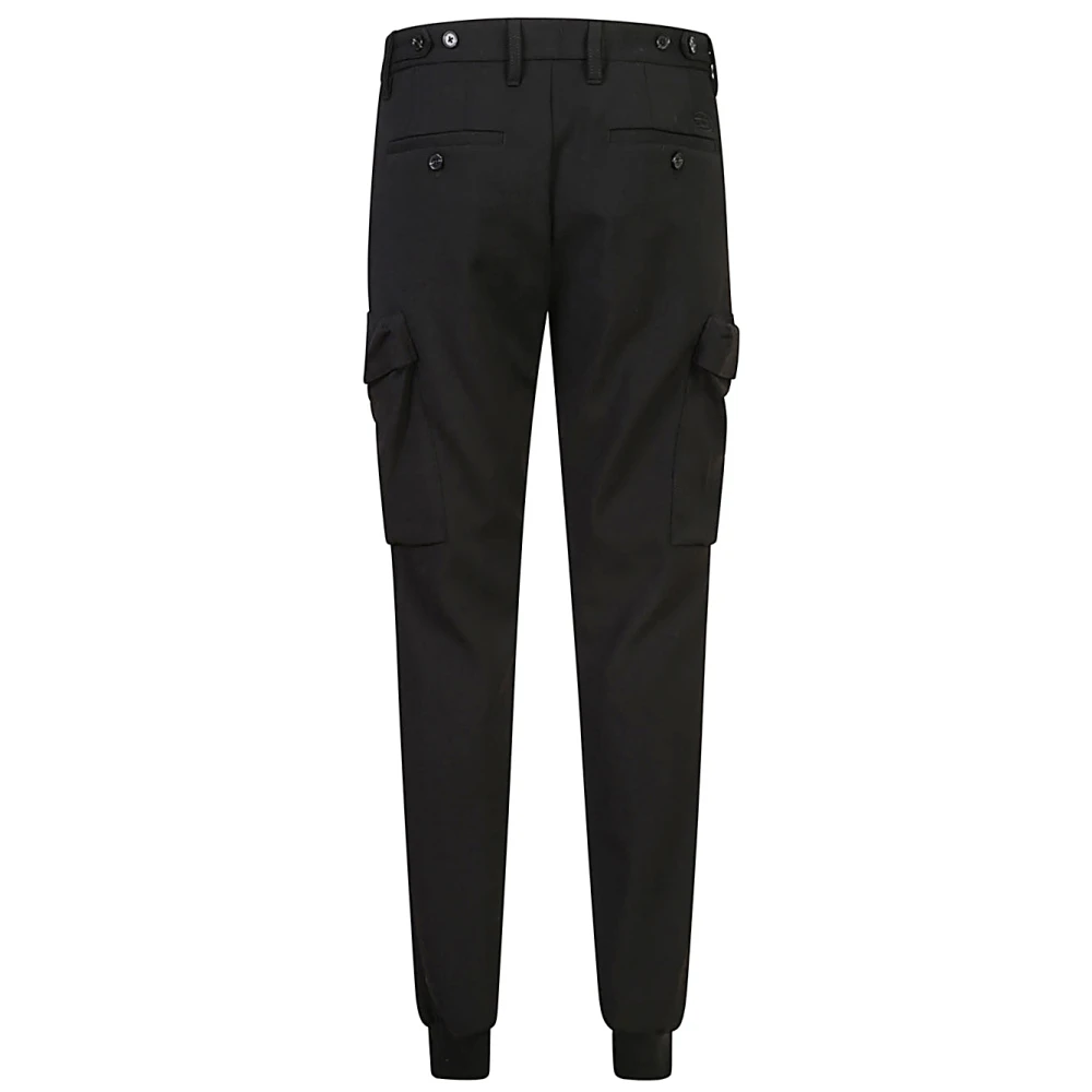 Diesel Zwarte Broek voor Mannen Aw24 Black Heren