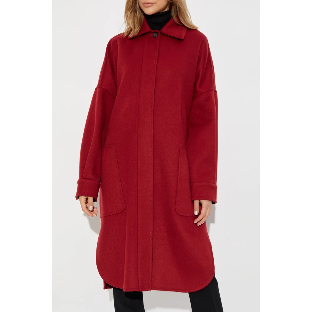 Max Mara Jas Baruffa Red Dames
